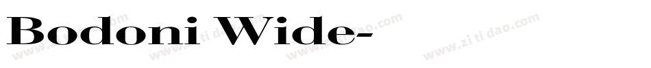 Bodoni Wide字体转换